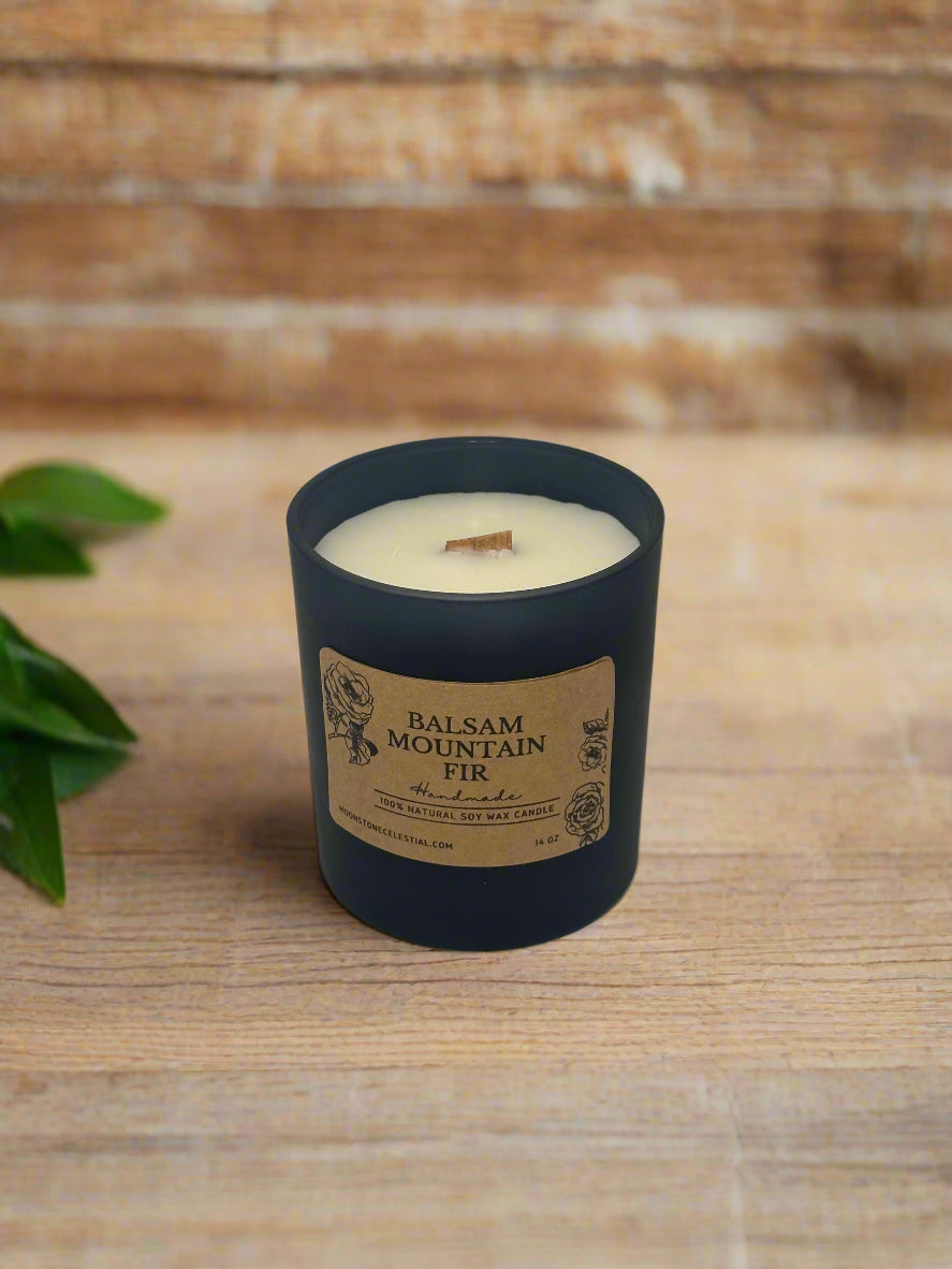 14 oz Soy Wax Candles / Fall - Winter Season Scents / Blue Glass Jars