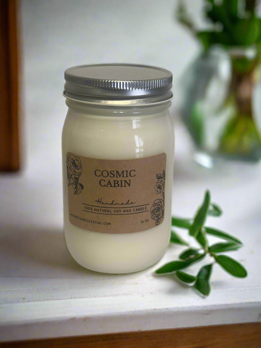 16 oz Glass Jar Soy Wax Candles / Fall - Winter Season Scents
