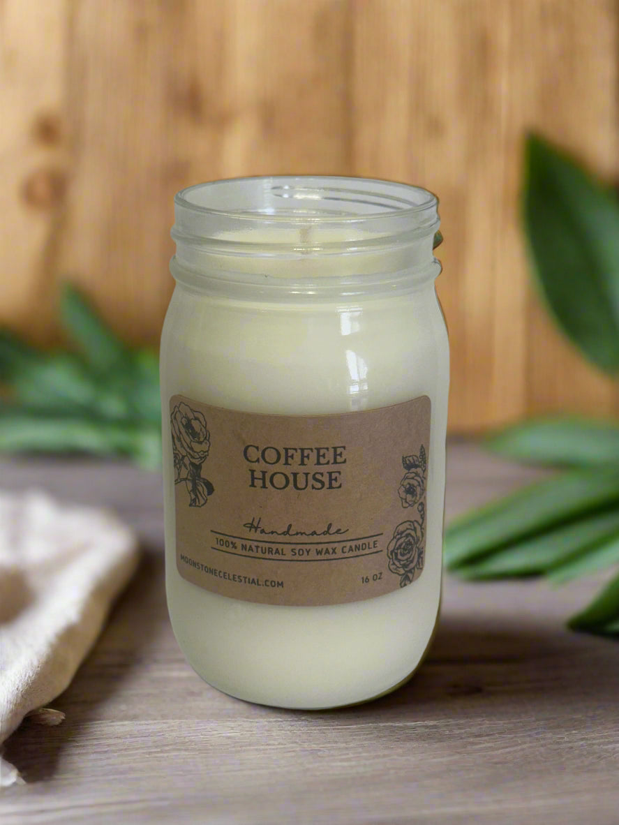 16 oz Glass Jar Soy Wax Candles / Fall - Winter Season Scents