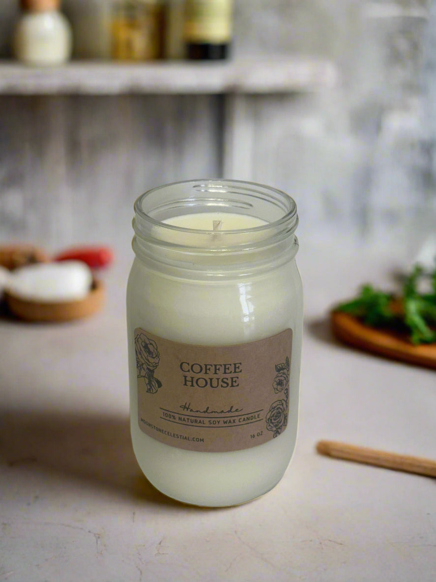 16 oz Glass Jar Soy Wax Candles / Fall - Winter Season Scents