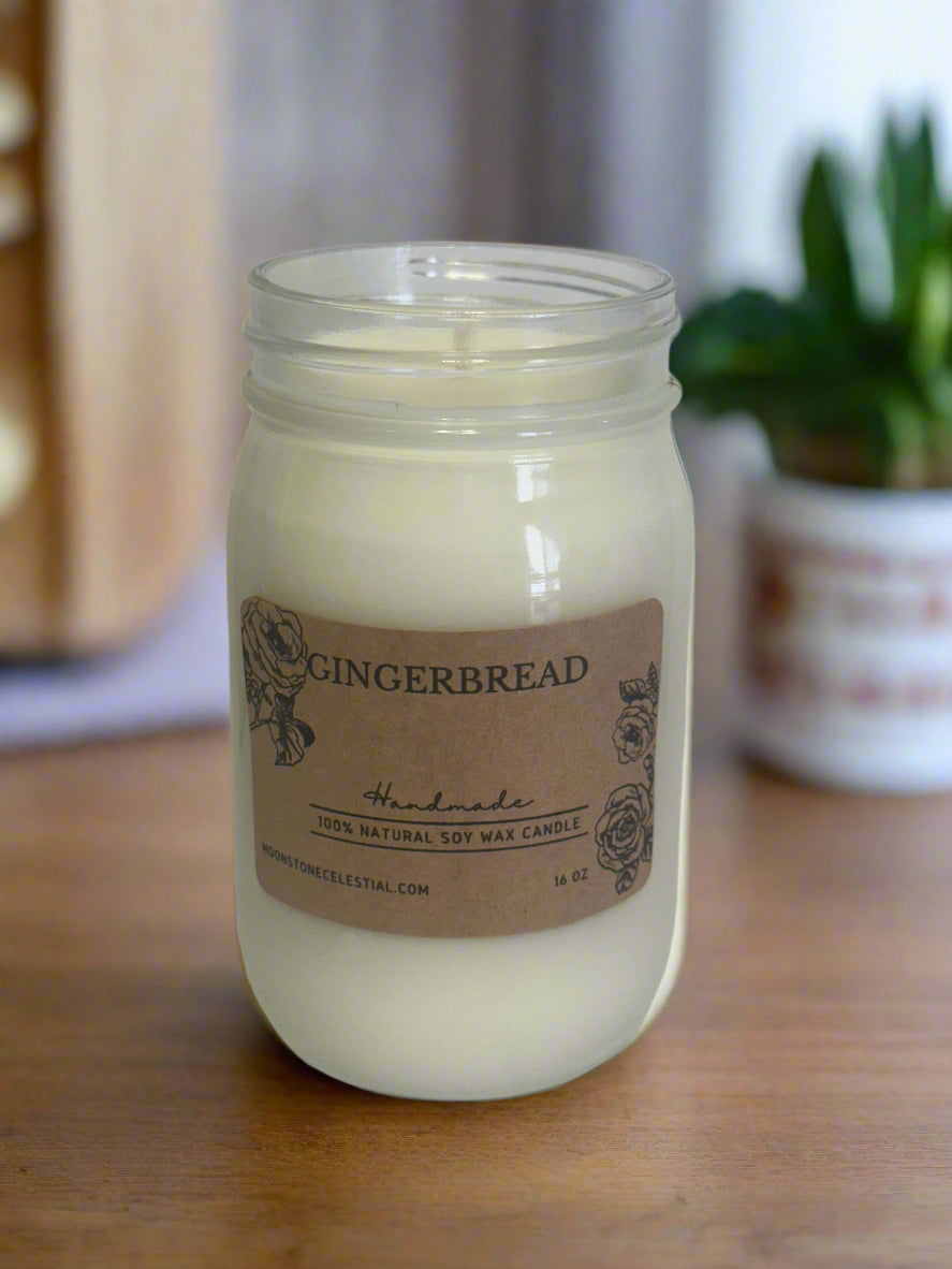 16 oz Glass Jar Soy Wax Candles / Fall - Winter Season Scents