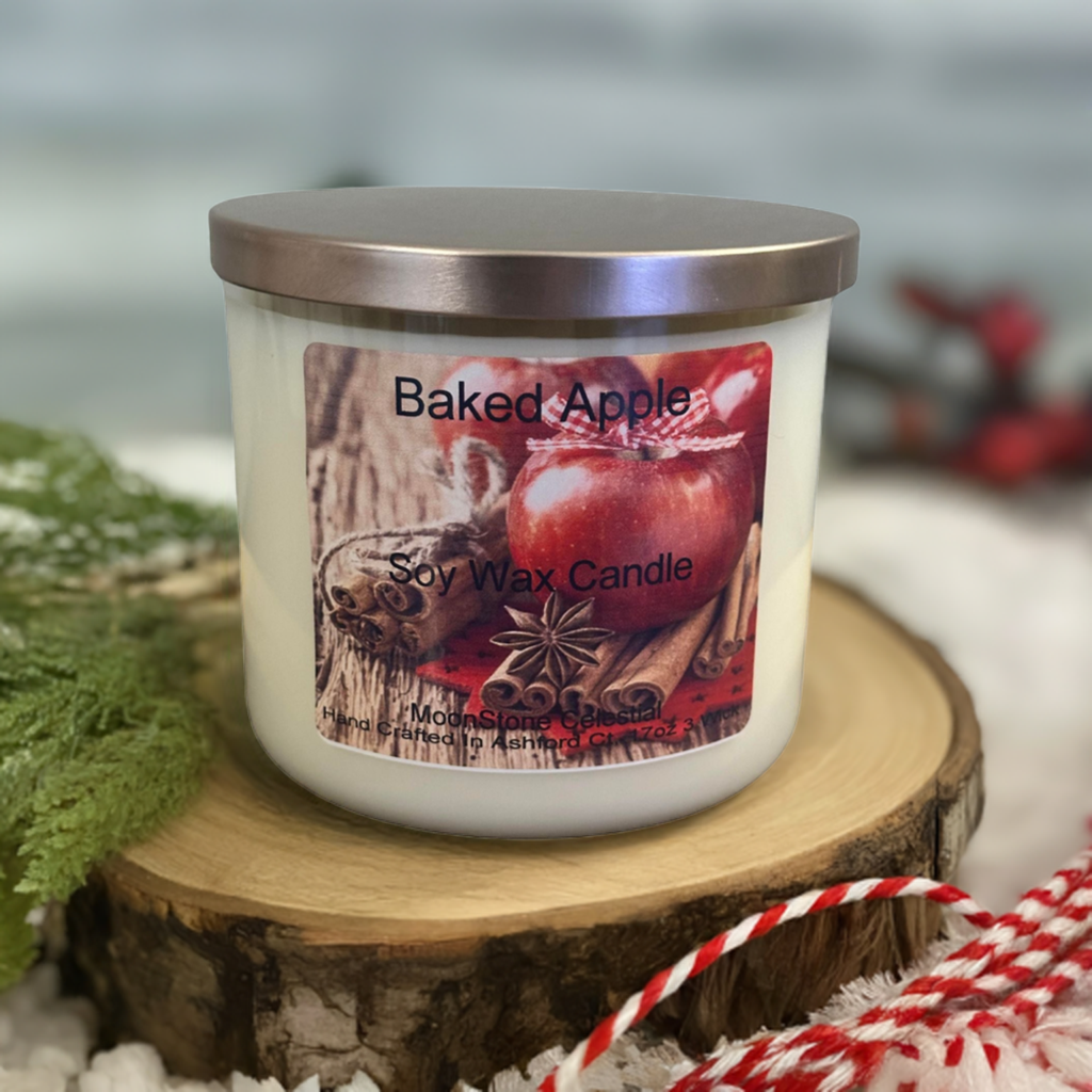 17 oz Triple Wick Soy Wax Candles / Fall - Winter Season Scents