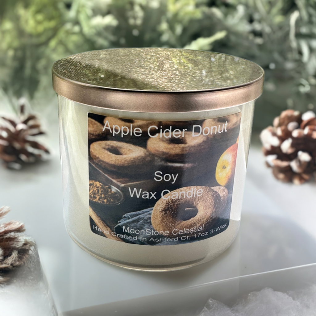 17 oz Triple Wick Soy Wax Candles / Fall - Winter Season Scents