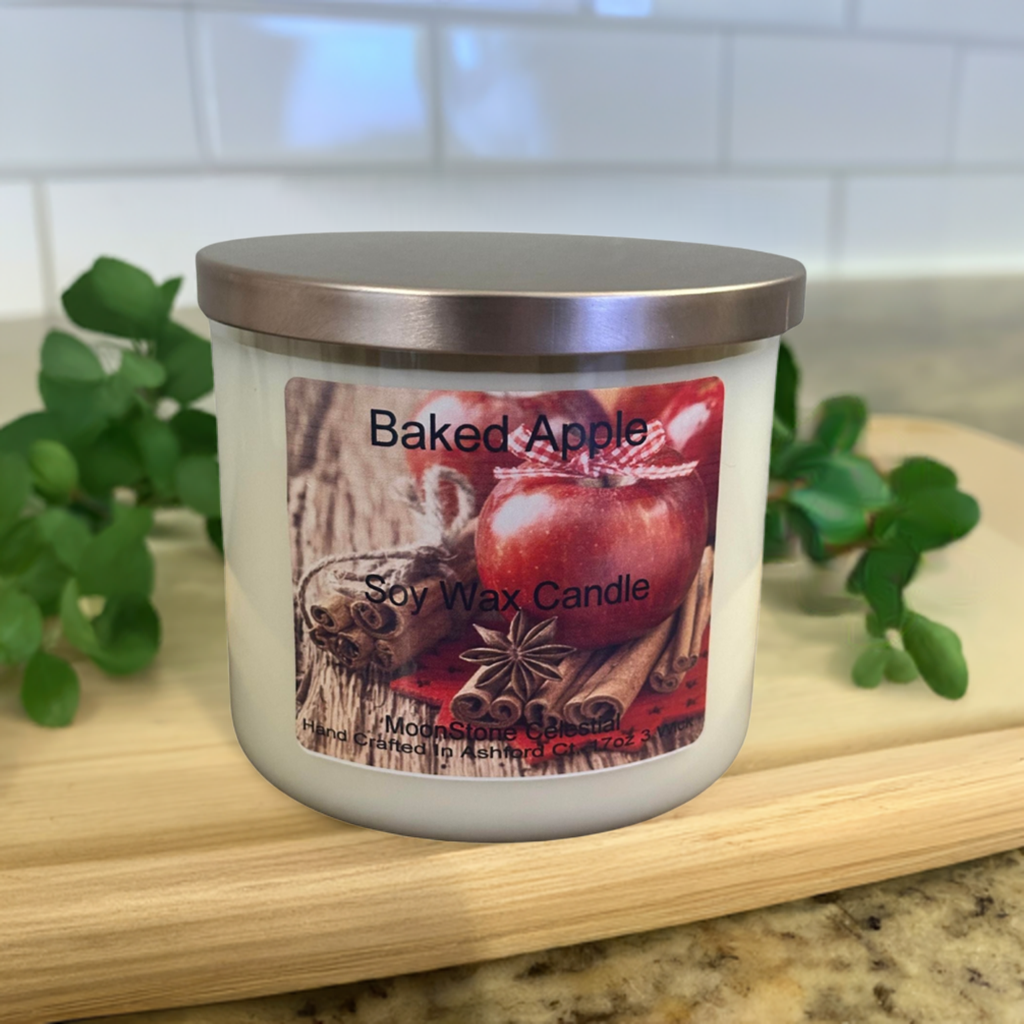 17 oz Triple Wick Soy Wax Candles / Fall - Winter Season Scents
