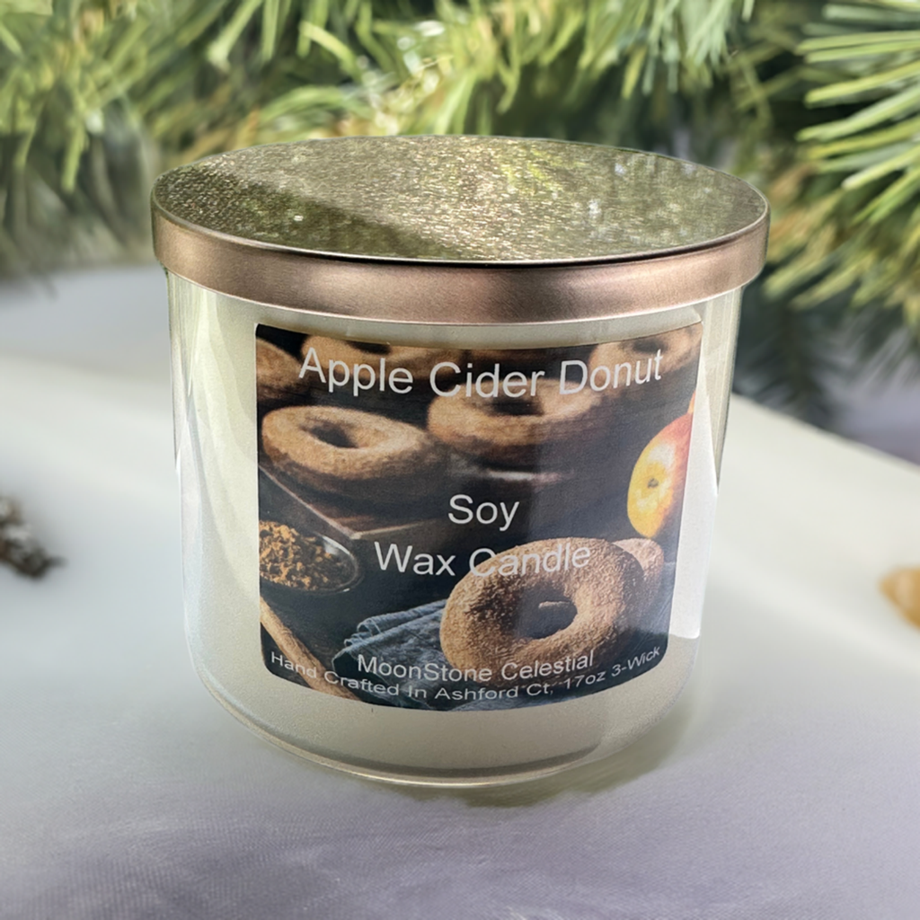 17 oz Triple Wick Soy Wax Candles / Fall - Winter Season Scents
