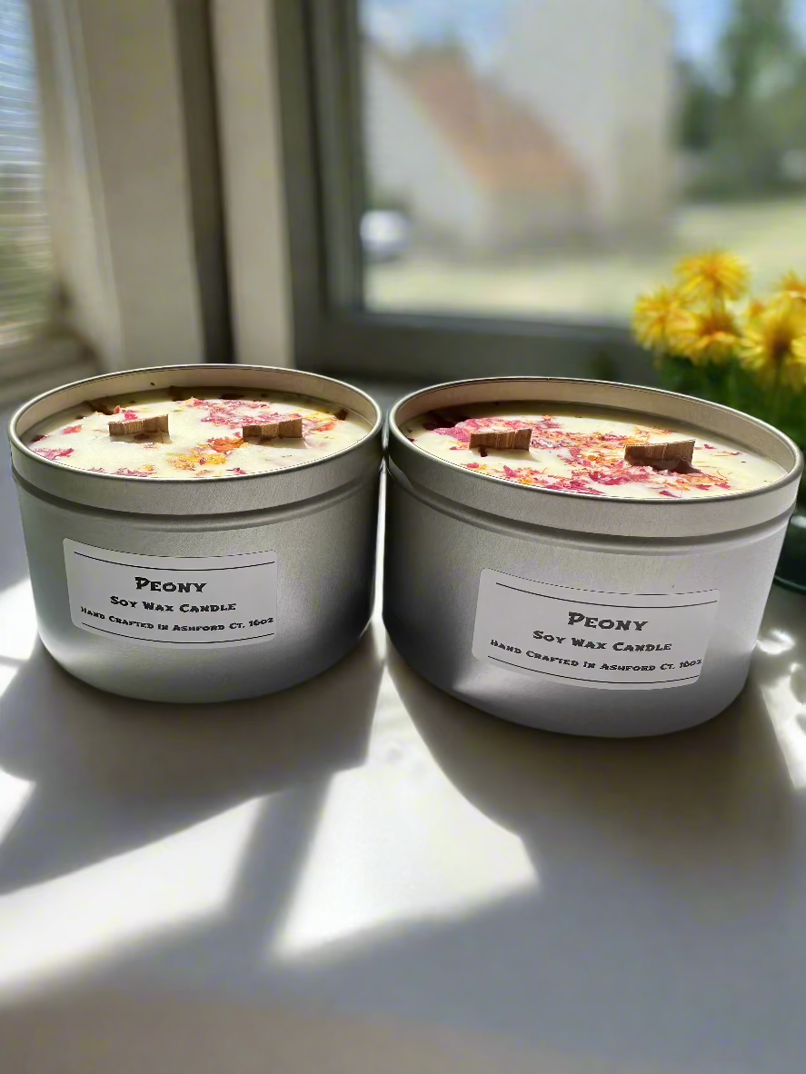 16 oz Herbal & Floral Dual Wood Wick Candle, 100% Soy Wax Candle
