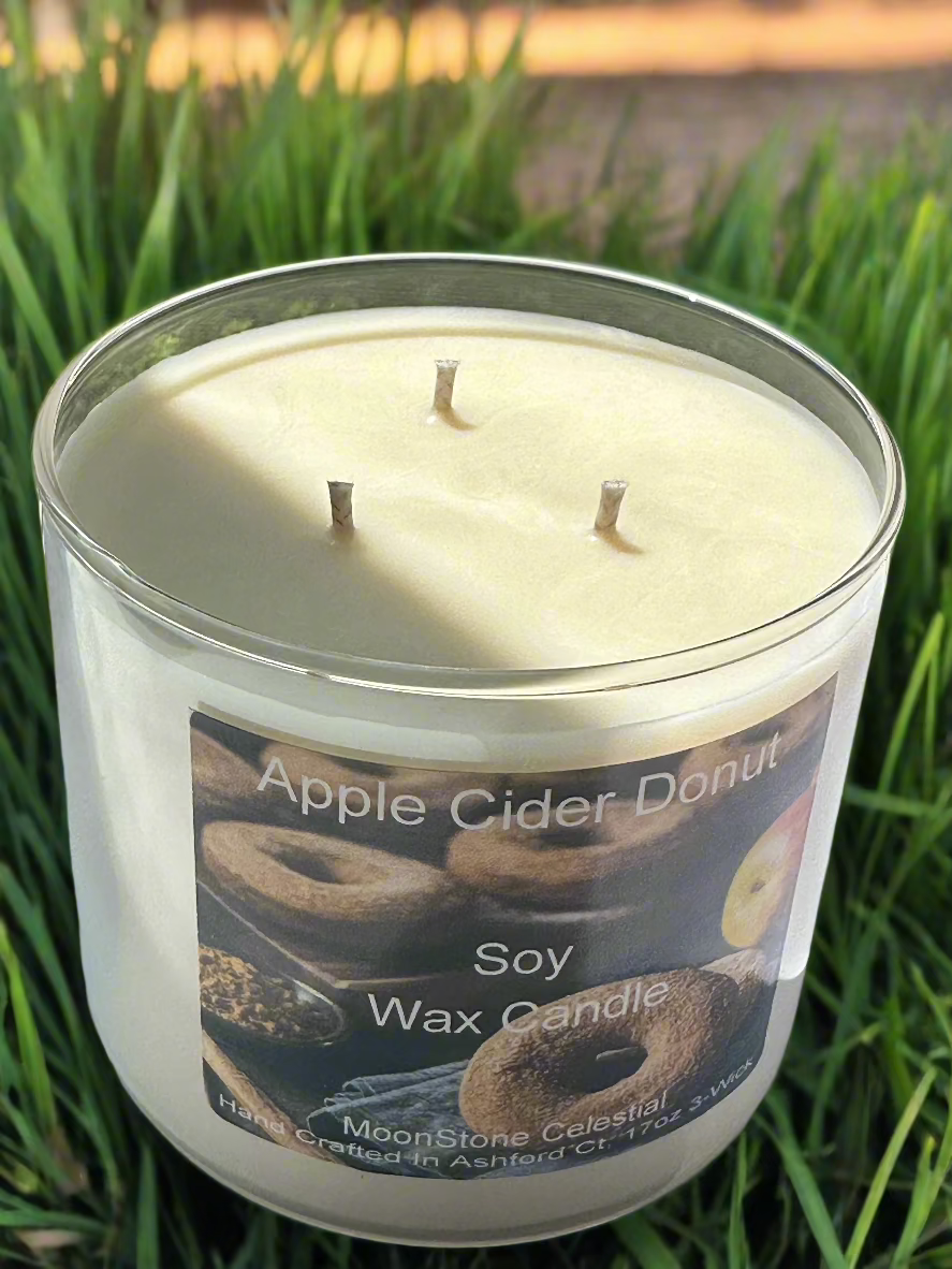 17 oz Triple Wick Soy Wax Candles / Fall - Winter Season Scents