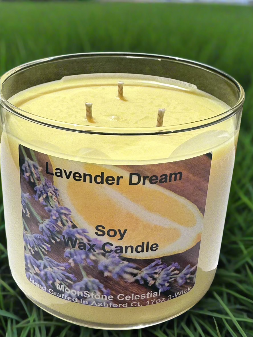 17 oz Triple Wick Soy Wax Candles / Spring - Summer Season Scents