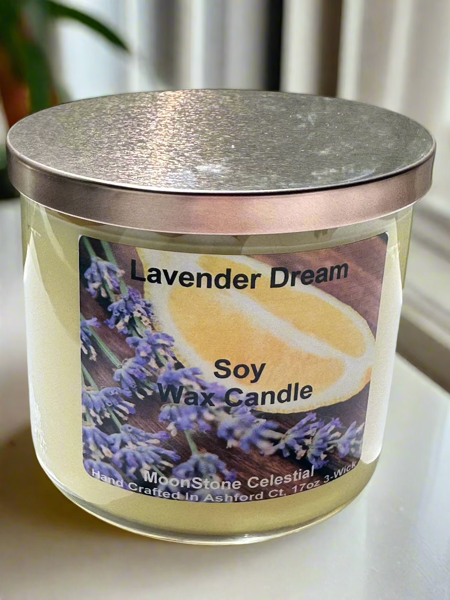 17 oz Triple Wick Soy Wax Candles / Spring - Summer Season Scents