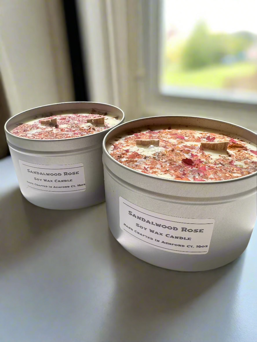 16 oz Herbal & Floral Dual Wood Wick Candle, 100% Soy Wax Candle