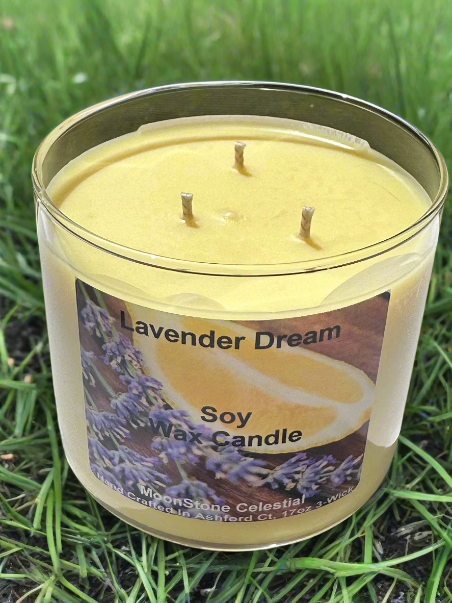 17 oz Triple Wick Soy Wax Candles / Spring - Summer Season Scents