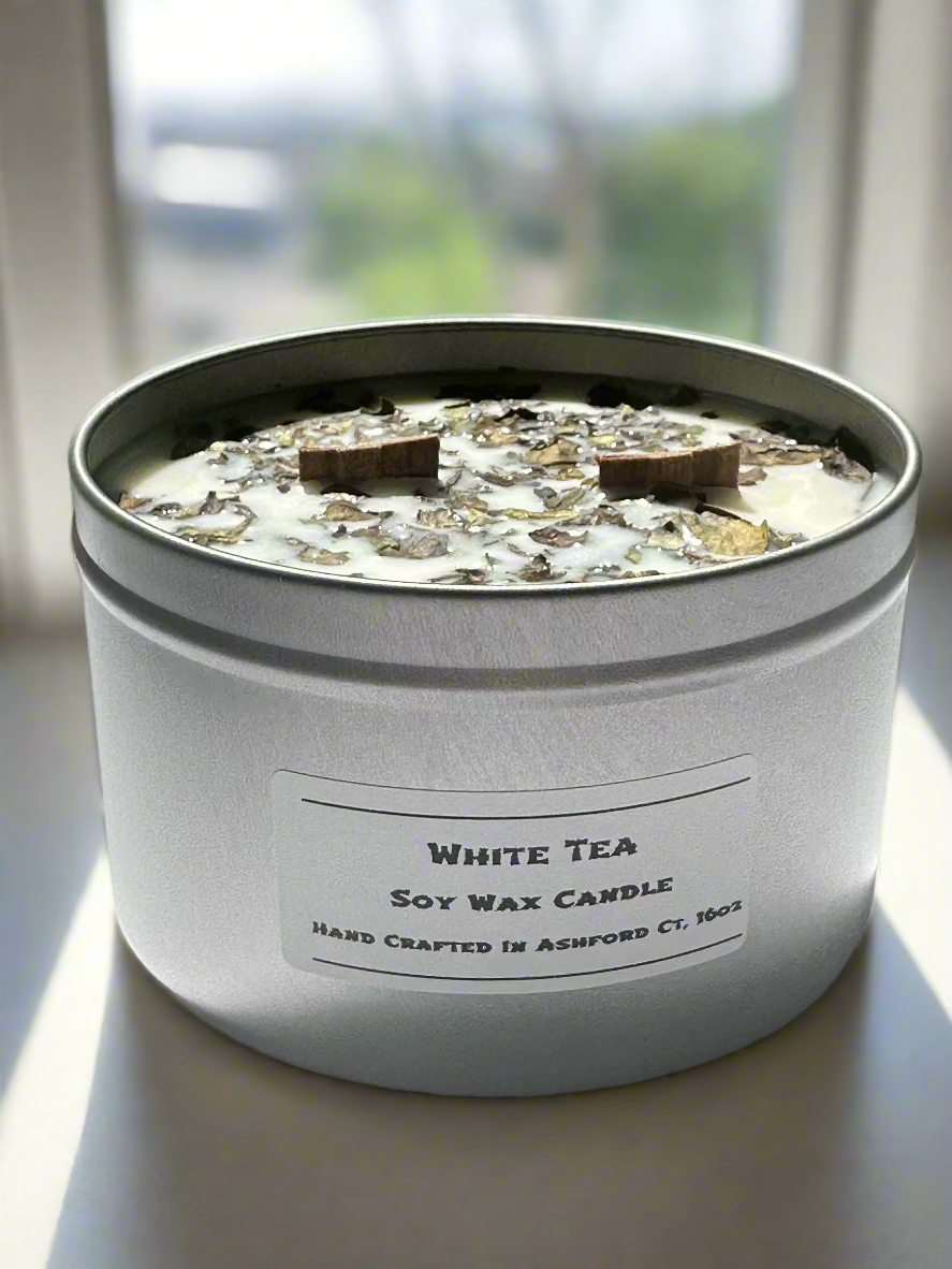 16 oz Herbal & Floral Dual Wood Wick Candle, 100% Soy Wax Candle