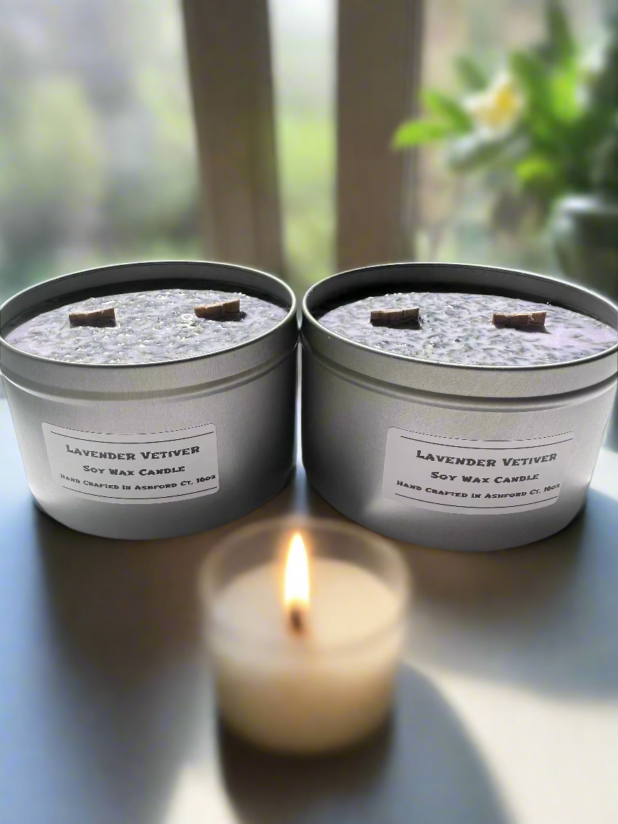 16 oz Herbal & Floral Dual Wood Wick Candle, 100% Soy Wax Candle
