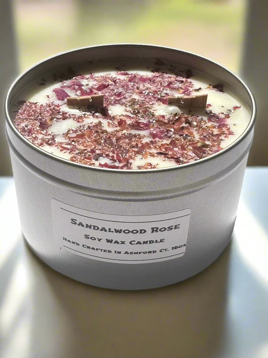 16 oz Herbal & Floral Dual Wood Wick Candle, 100% Soy Wax Candle