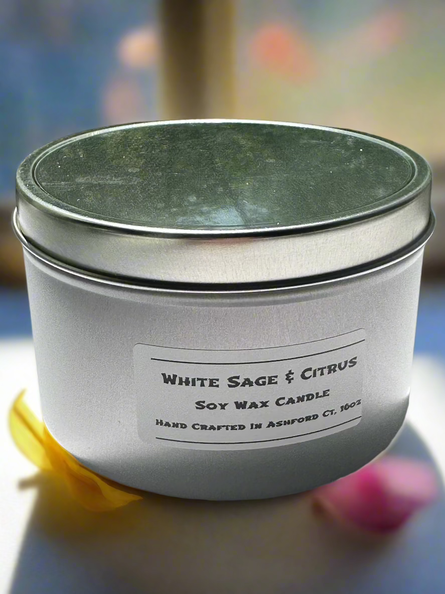 16 oz Herbal & Floral Dual Wood Wick Candle, 100% Soy Wax Candle