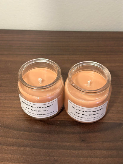 4 oz Glass Jar, 100% Soy Wax Candles / Spring - Summer Season Scents