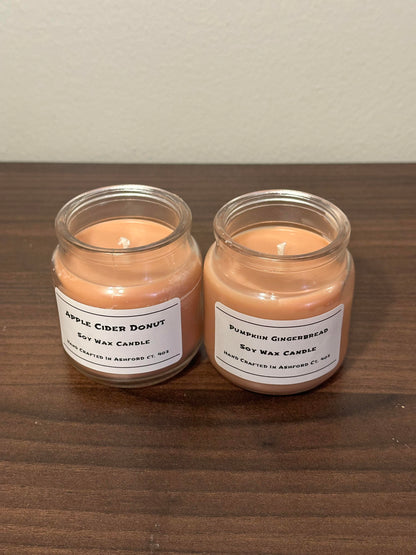 4 oz Glass Jar, 100% Soy Wax Candles / Spring - Summer Season Scents