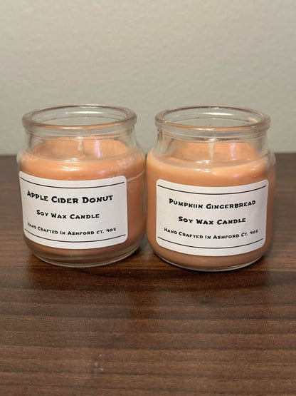 4 oz Glass Jar, 100% Soy Wax Candles / Spring - Summer Season Scents