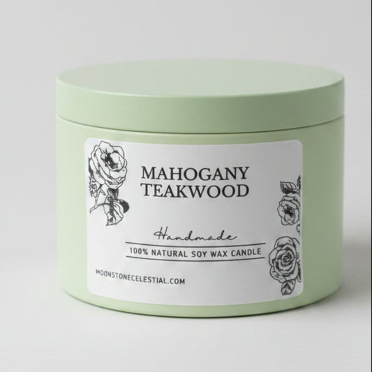 14oz Triple Wick Soy Candle Tin | 75 Hour Burn Time | 60 Assorted Scents in Pink or Green