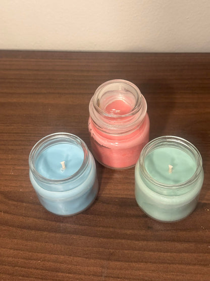 4 oz Glass Jar, 100% Soy Wax Candles / Spring - Summer Season Scents