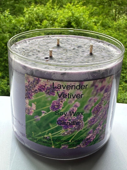 17oz 3 Wick Herbal & Floral Soy Wax Candle