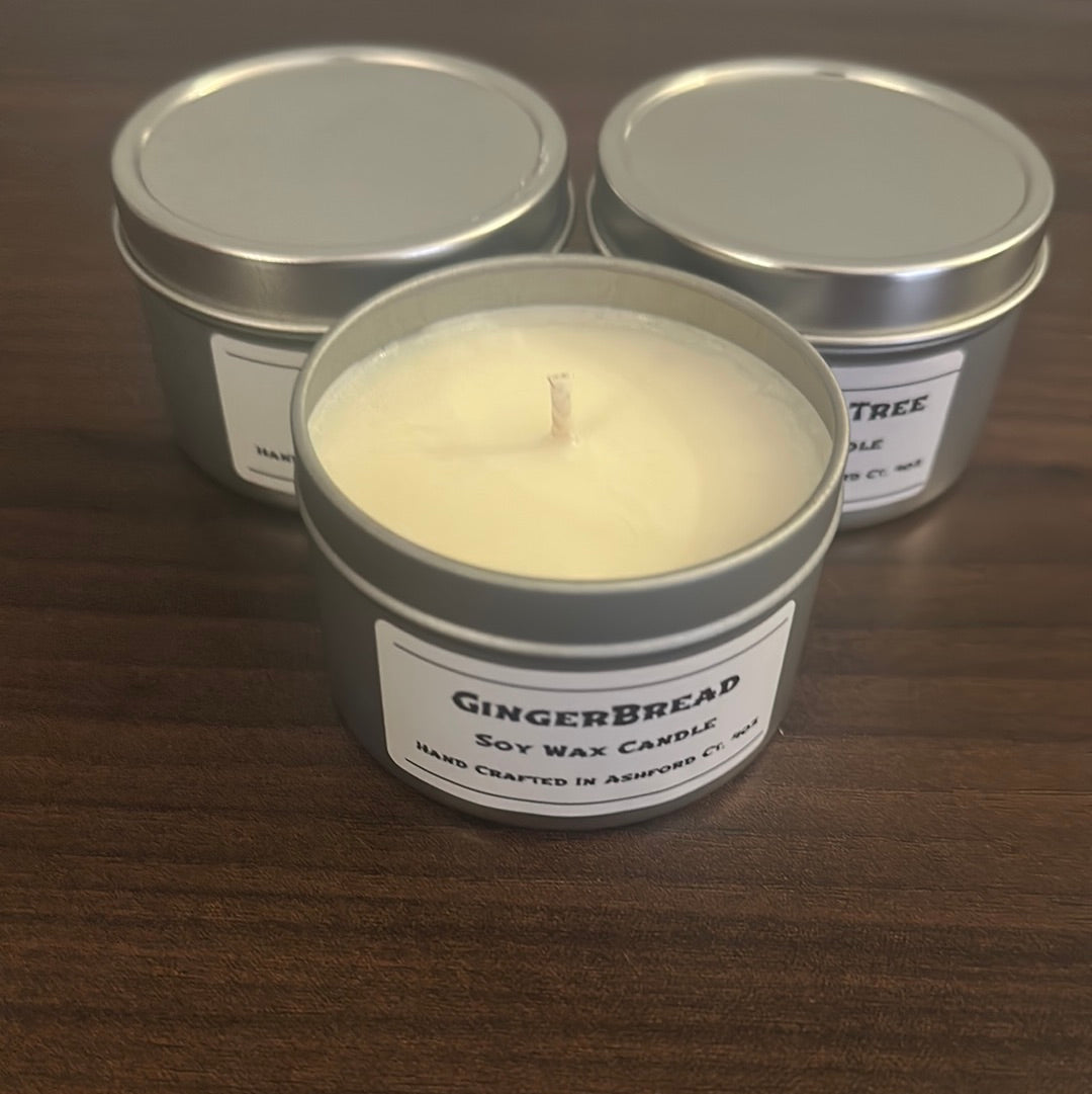 10 Cl Soy Wax Candle in Silver or White Tin/with Choice of up